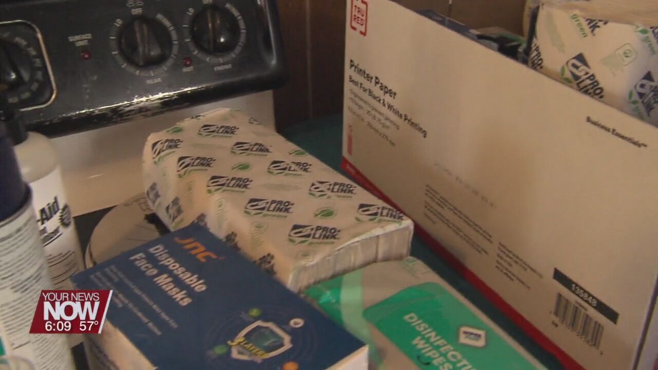 Allen County area childcare providers receive much needed sanitizing supplies